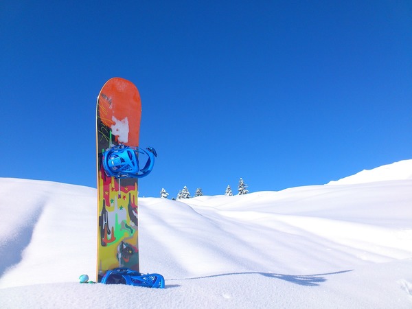 Snowboard im Winter